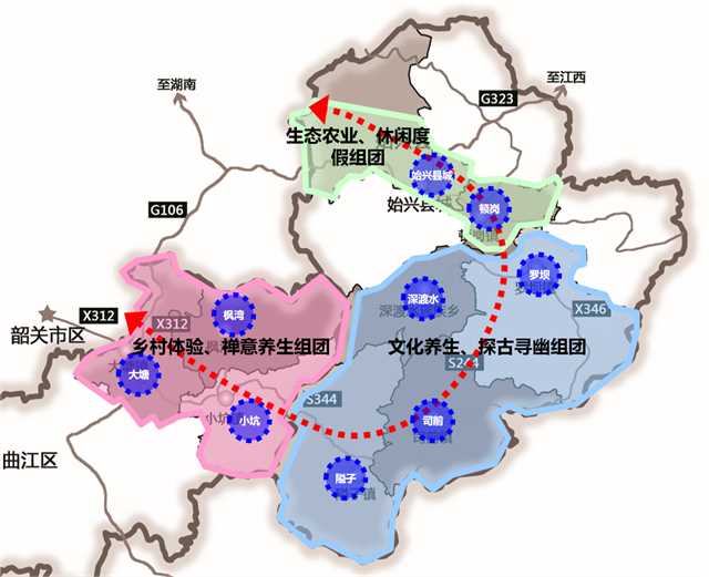 规划结构（一轴九心三组团）.png
